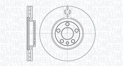 361302040200 MAGNETI MARELLI Тормозной диск