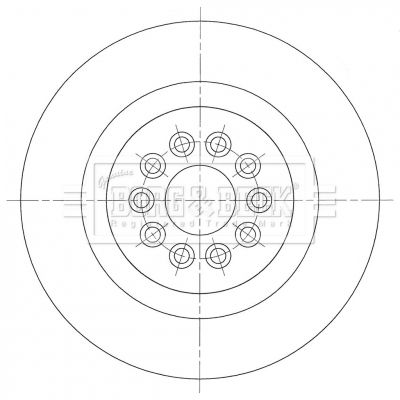 BBD6106S BORG & BECK Тормозной диск