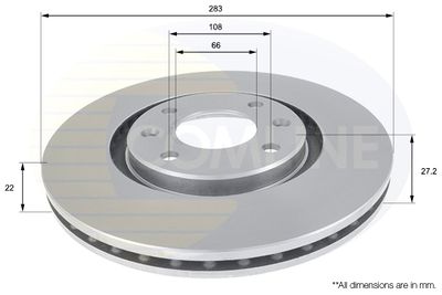 ADC1520V COMLINE Тормозной диск