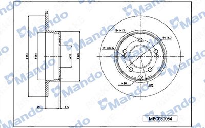 MBC030054 MANDO Тормозной диск