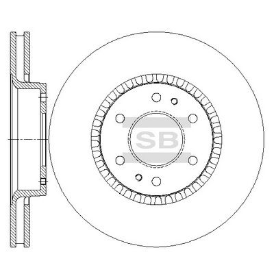 SD5517 Hi-Q Тормозной диск