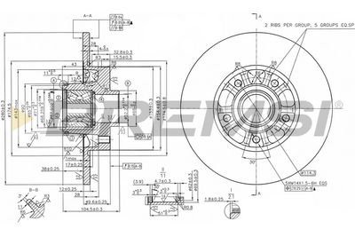 CD8602S BREMSI Тормозной диск