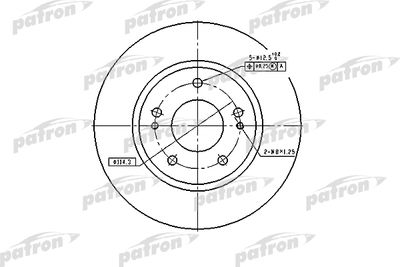 PBD4494 PATRON Тормозной диск