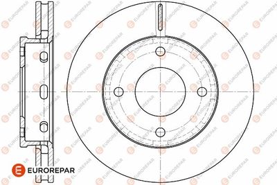 1642758080 EUROREPAR Тормозной диск