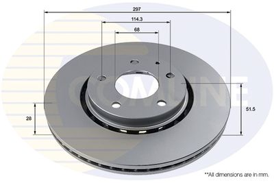 ADC5027V COMLINE Тормозной диск