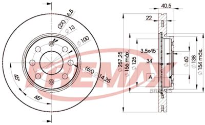 BD0920 FREMAX Тормозной диск