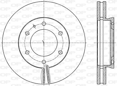 BDA285520 OPEN PARTS Тормозной диск