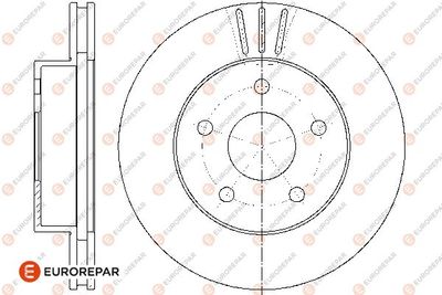 1676012980 EUROREPAR Тормозной диск