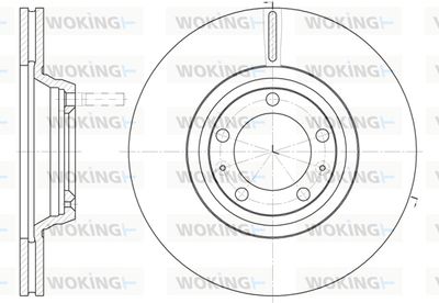 D624710 WOKING Тормозной диск