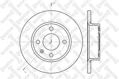 60204305SX STELLOX Тормозной диск