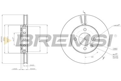 CD8184V BREMSI Тормозной диск