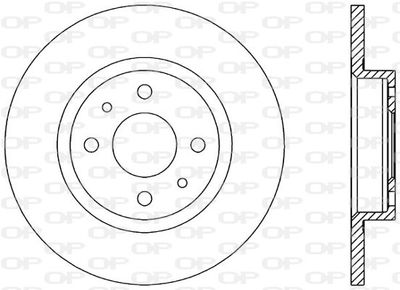 BDA114510 OPEN PARTS Тормозной диск