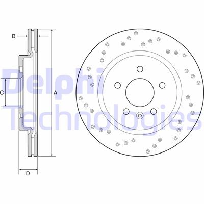 BG4923C DELPHI Тормозной диск