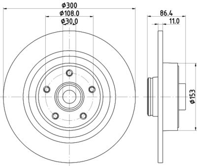 8DD355115321 HELLA PAGID Тормозной диск