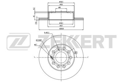 BS5042 ZEKKERT Тормозной диск