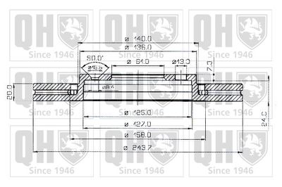 BDC3553 QUINTON HAZELL Тормозной диск