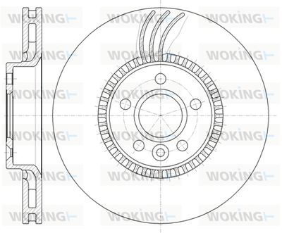 D6128010 WOKING Тормозной диск