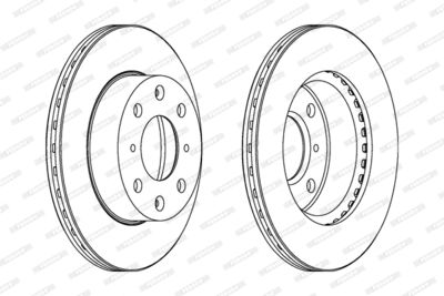 DDF289 FERODO Тормозной диск