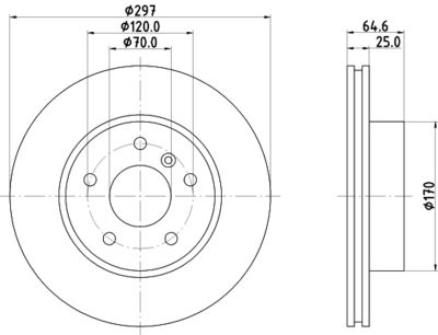 8DD355106271 HELLA Тормозной диск