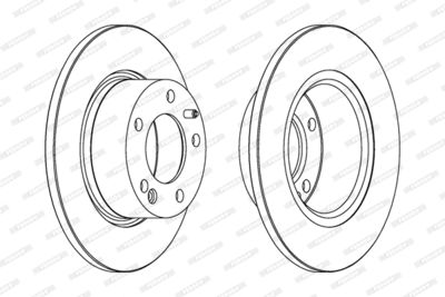 DDF554 FERODO Тормозной диск