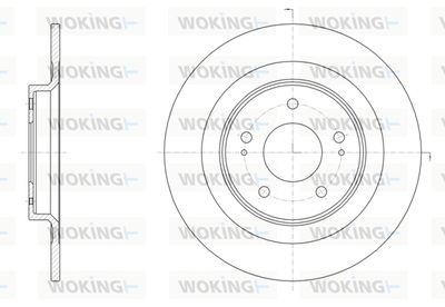 D6152800 WOKING Тормозной диск