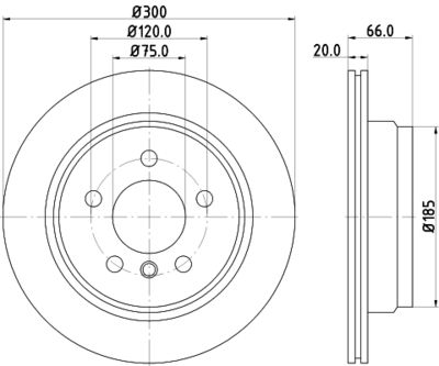 8DD355118271 HELLA PAGID Тормозной диск