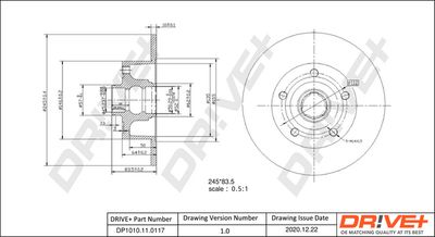 DP1010110117 Dr!ve+ Тормозной диск