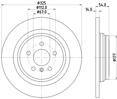 8DD355122861 HELLA PAGID Тормозной диск