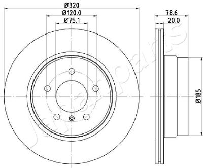 DP0129 JAPANPARTS Тормозной диск