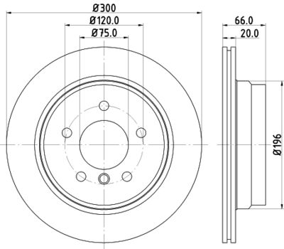 8DD355117831 HELLA Тормозной диск