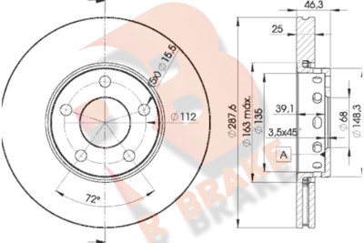 78RBD24063 R BRAKE Тормозной диск