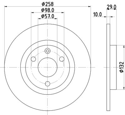 MDC755 MINTEX Тормозной диск