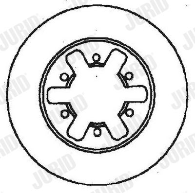 561500J JURID Тормозной диск