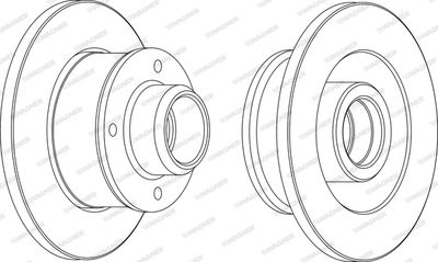 WGR01371 WAGNER Тормозной диск