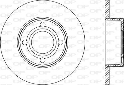 BDR103510 OPEN PARTS Тормозной диск