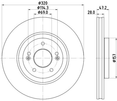 ND6115K NISSHINBO Тормозной диск