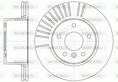 D663810 WOKING Тормозной диск
