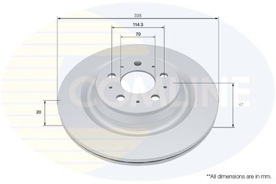 ADC5115V COMLINE Тормозной диск