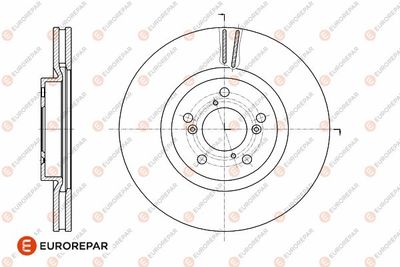 1642781080 EUROREPAR Тормозной диск