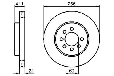 0986478286 BOSCH Тормозной диск