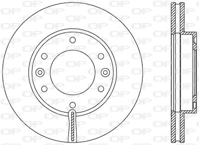 BDR237120 OPEN PARTS Тормозной диск