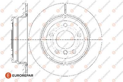 1667861480 EUROREPAR Тормозной диск