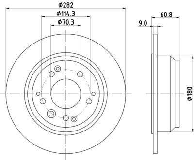 ND8001K NISSHINBO Тормозной диск