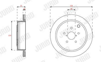 563548J JURID Тормозной диск