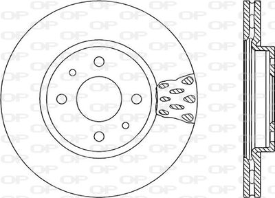 BDR123520 OPEN PARTS Тормозной диск