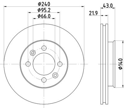 8DD355101901 HELLA Тормозной диск