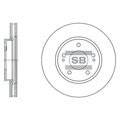 SD4308 Hi-Q Тормозной диск