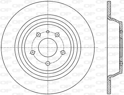 BDR284210 OPEN PARTS Тормозной диск