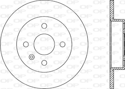 BDA189610 OPEN PARTS Тормозной диск