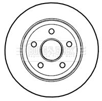 BBD4661 BORG & BECK Тормозной диск
